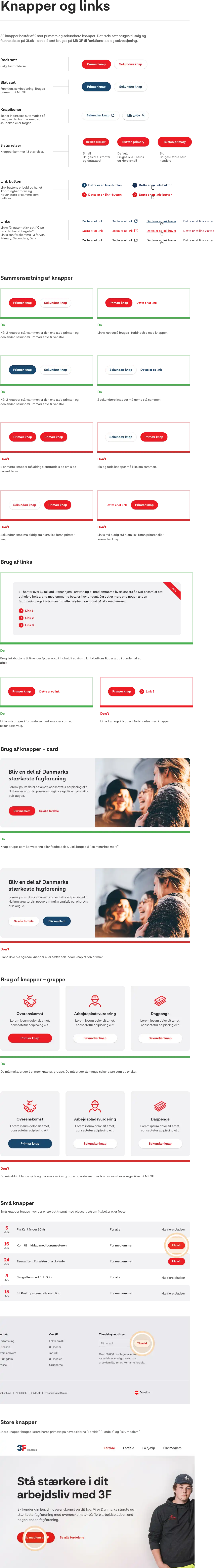 Illustration af web buttons